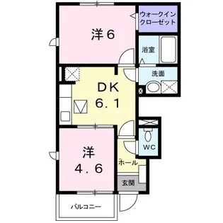 ラポール横枕【1階】の間取り
