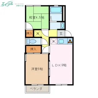 アーバンハイツ【2階】の間取り