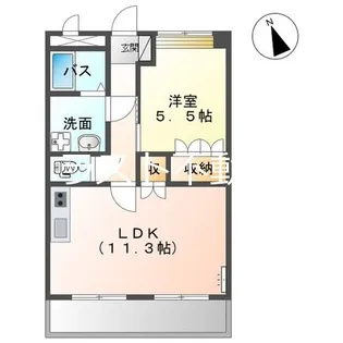 鹿児島県薩摩川内市天辰町【アパート】の間取り