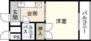 グレース中広通り【3階】の間取り
