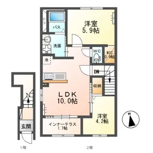 ファディール【2階】の間取り