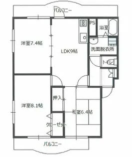 パーシカム・N【3階】の間取り