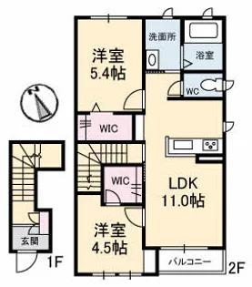 ポートタウン C棟【2階】の間取り