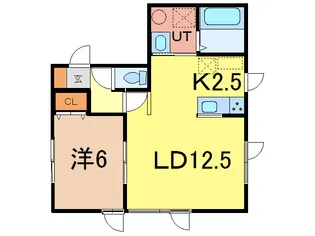四季の花 北欧館C【1階】の間取り