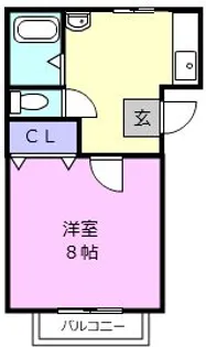 ハイツもみの木A棟【2階】の間取り