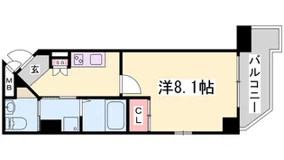 ラナップスクエア湊川公園【5階】の間取り