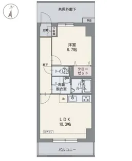 コルディエラ【7階】の間取り
