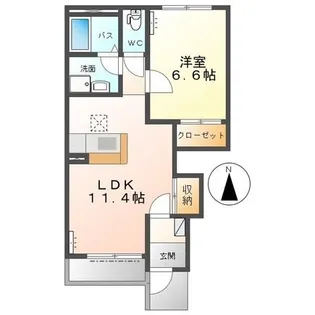 ルナ・ビレッジ【2階】の間取り