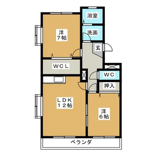 海瑠【3階】の間取り