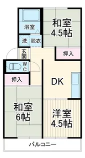 プレジュール美咲【2階】の間取り