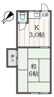 コーポ豊田【2階】の間取り