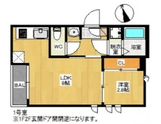 Grandtic Smart Regina (レジーナ)【2階】の間取り