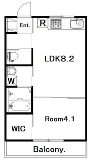 MODERN PALAZZOレイール【2階】の間取り