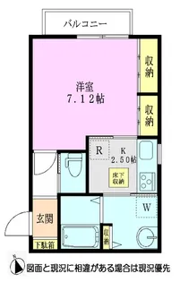 1Kの間取り画像