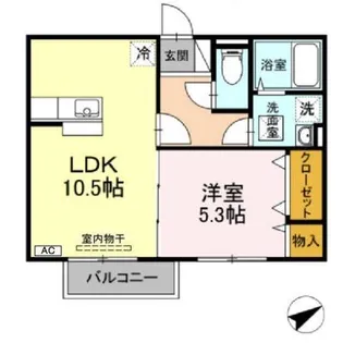 リッシハウス【1階】の間取り