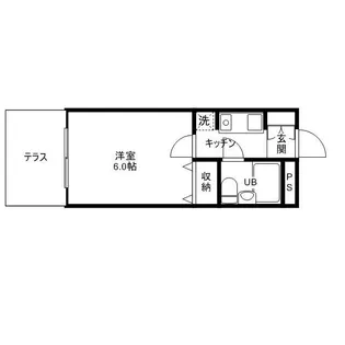 1Kの間取り画像