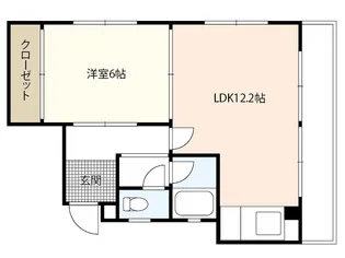 パークハイツ高須【1階】の間取り
