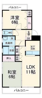 ネクサス東領家【2階】の間取り
