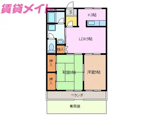 ピュアハイム B棟【1階】の間取り