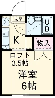 エステート丸山【1階】の間取り