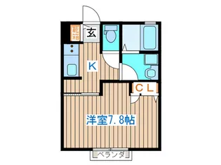 レジデンス井上【1階】の間取り