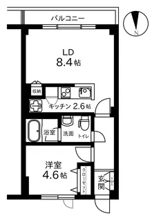 高輪アパートメント【2階】の間取り