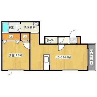 LUMINOUS船見【1階】の間取り