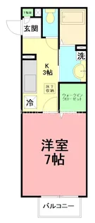 神奈川県厚木市下荻野【アパート】の間取り