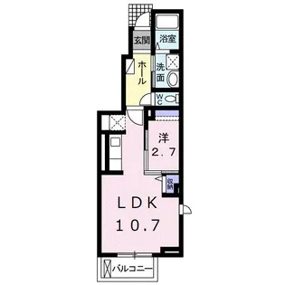 サン イースト【1階】の間取り
