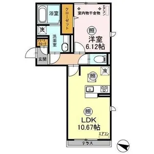 埼玉県さいたま市中央区本町東7【アパート】の間取り