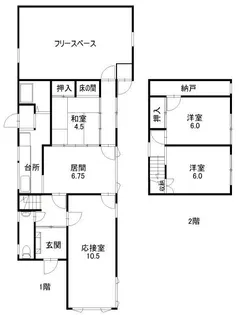 北海道登別市登別東町4【一戸建】の間取り