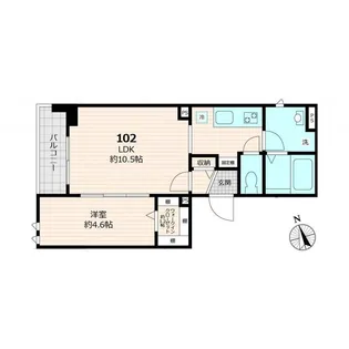 東京都板橋区常盤台1【アパート】の間取り