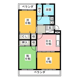 トルナーレK【1階】の間取り