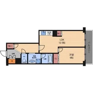 大阪府大阪市北区大淀南1【マンション】の間取り