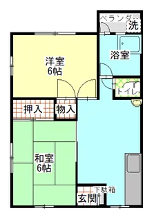 マンション篠原II【2階】の間取り