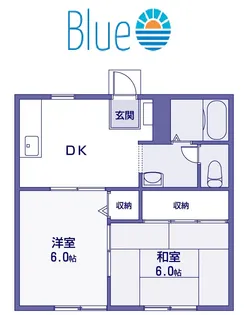 クィーンテラス【2階】の間取り