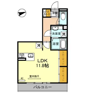 アネスティー【2階】の間取り