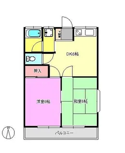 サニーハウス上清戸【2階】の間取り