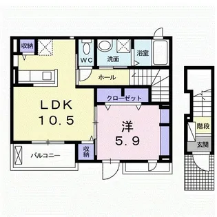 ディアコート【2階】の間取り