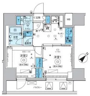 リヴシティ横濱関内弐番館【5階】の間取り