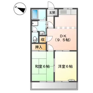 メゾンブランシュ【2階】の間取り
