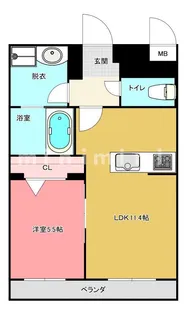 熊本県上益城郡益城町大字広崎【マンション】の間取り
