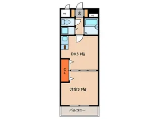 FR六本松【11階】の間取り
