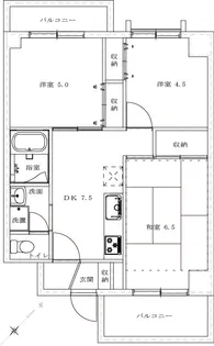 セカンドプロスパービル【6階】の間取り