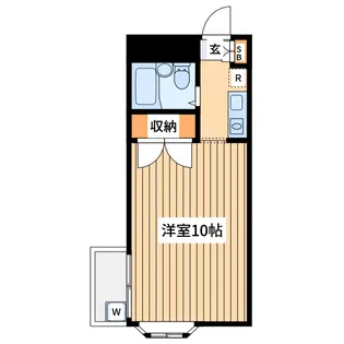 ジュネス鹿島【4階】の間取り