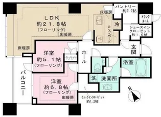 三田ガーデンヒルズ ウエストヒル【5階】の間取り