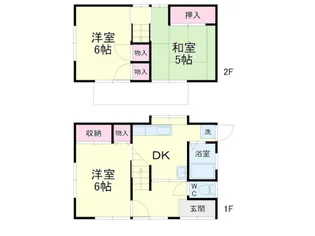 静岡県浜松市中央区鴨江2【一戸建】の間取り