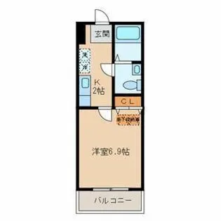 東京都杉並区松ノ木2【マンション】の間取り