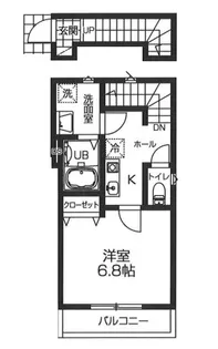 コトリ・フラット恋ヶ窪【2階】の間取り