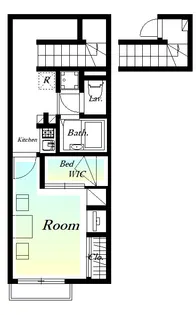 レオパレスプルミエール【2階】の間取り